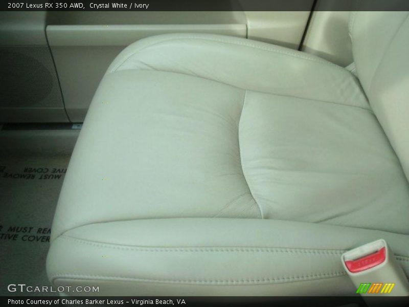 Crystal White / Ivory 2007 Lexus RX 350 AWD