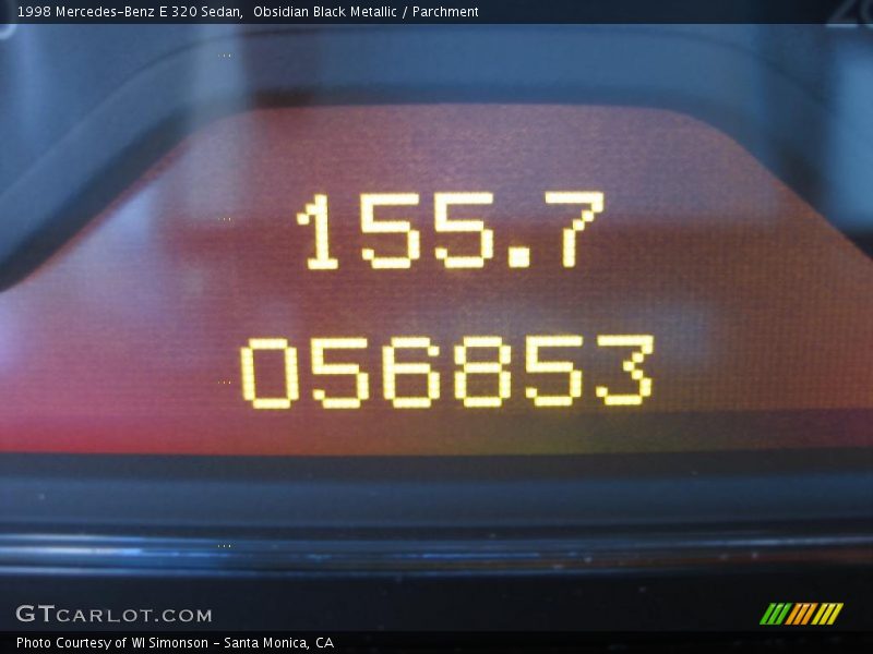 Obsidian Black Metallic / Parchment 1998 Mercedes-Benz E 320 Sedan