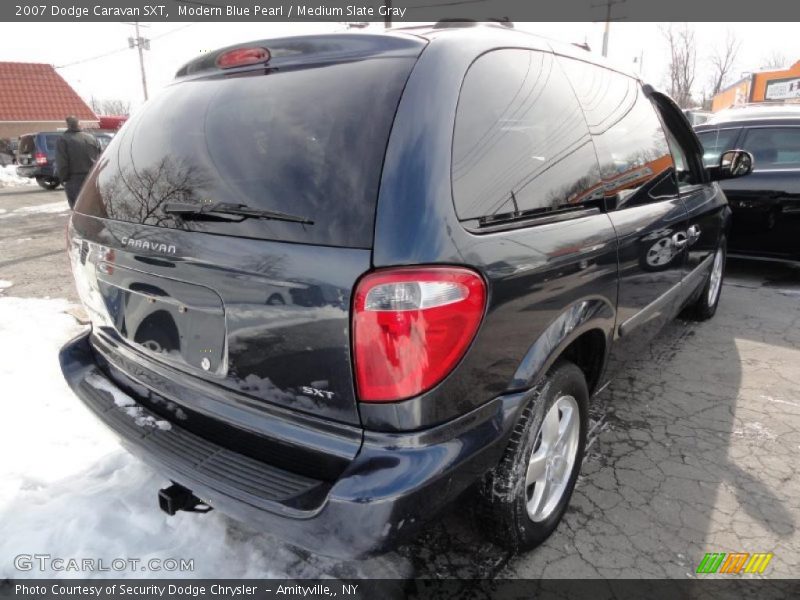 Modern Blue Pearl / Medium Slate Gray 2007 Dodge Caravan SXT