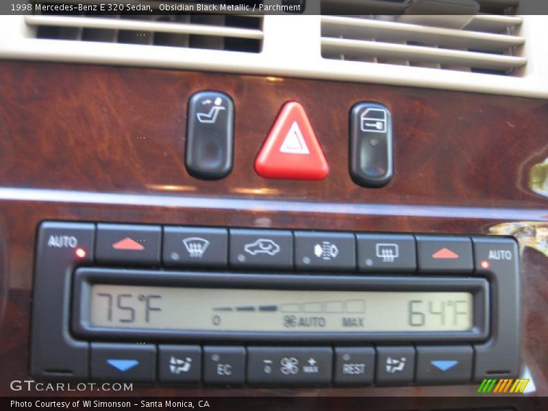 Obsidian Black Metallic / Parchment 1998 Mercedes-Benz E 320 Sedan