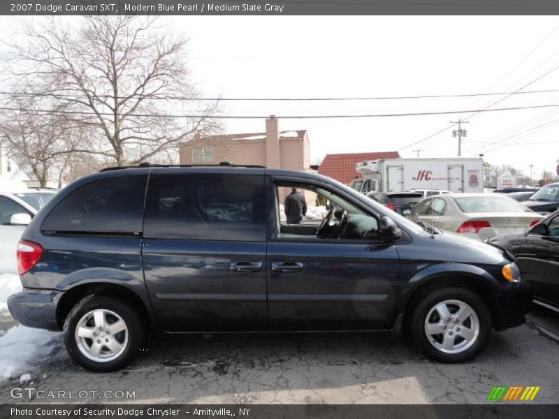 Modern Blue Pearl / Medium Slate Gray 2007 Dodge Caravan SXT