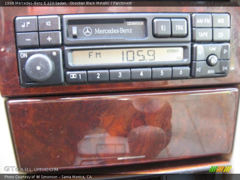 Obsidian Black Metallic / Parchment 1998 Mercedes-Benz E 320 Sedan