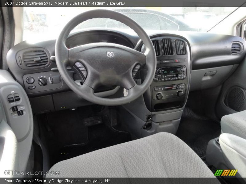 Modern Blue Pearl / Medium Slate Gray 2007 Dodge Caravan SXT