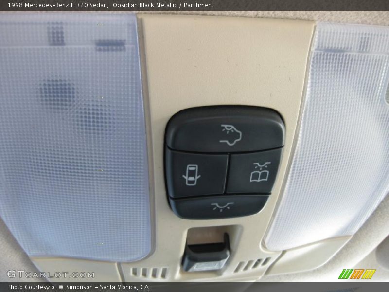 Obsidian Black Metallic / Parchment 1998 Mercedes-Benz E 320 Sedan