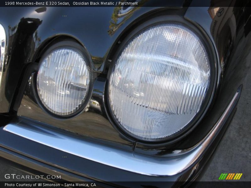 Obsidian Black Metallic / Parchment 1998 Mercedes-Benz E 320 Sedan