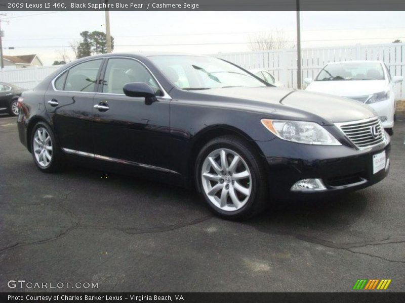 Black Sapphire Blue Pearl / Cashmere Beige 2009 Lexus LS 460