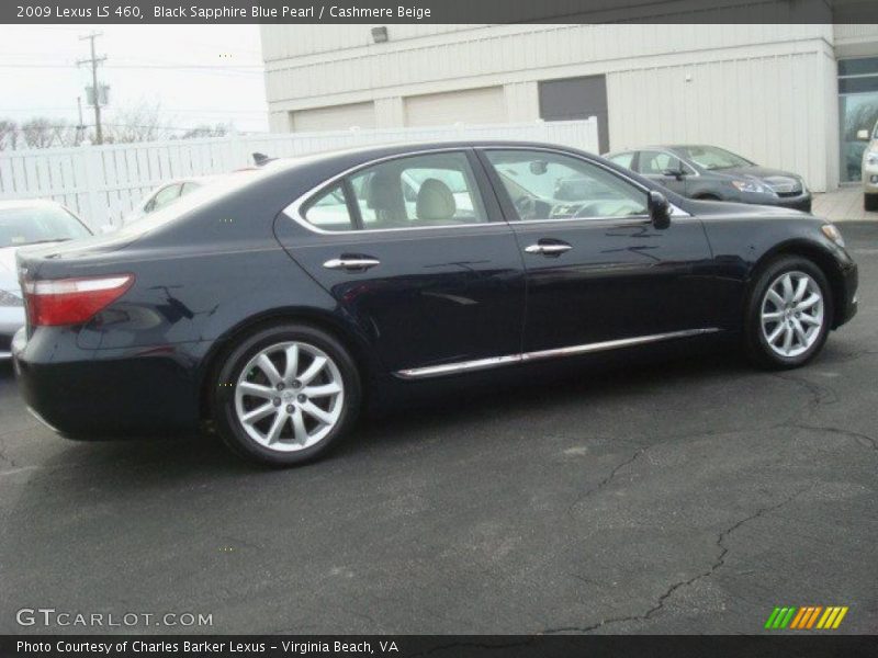 Black Sapphire Blue Pearl / Cashmere Beige 2009 Lexus LS 460