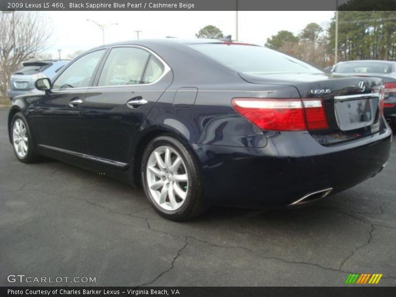 Black Sapphire Blue Pearl / Cashmere Beige 2009 Lexus LS 460