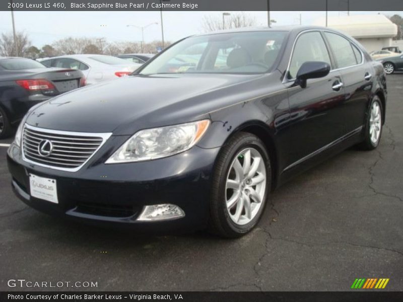 Black Sapphire Blue Pearl / Cashmere Beige 2009 Lexus LS 460