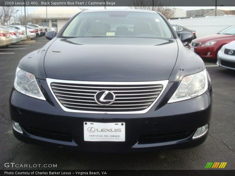 Black Sapphire Blue Pearl / Cashmere Beige 2009 Lexus LS 460