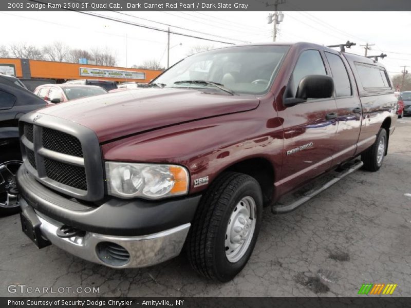 Dark Garnet Red Pearl / Dark Slate Gray 2003 Dodge Ram 2500 ST Quad Cab