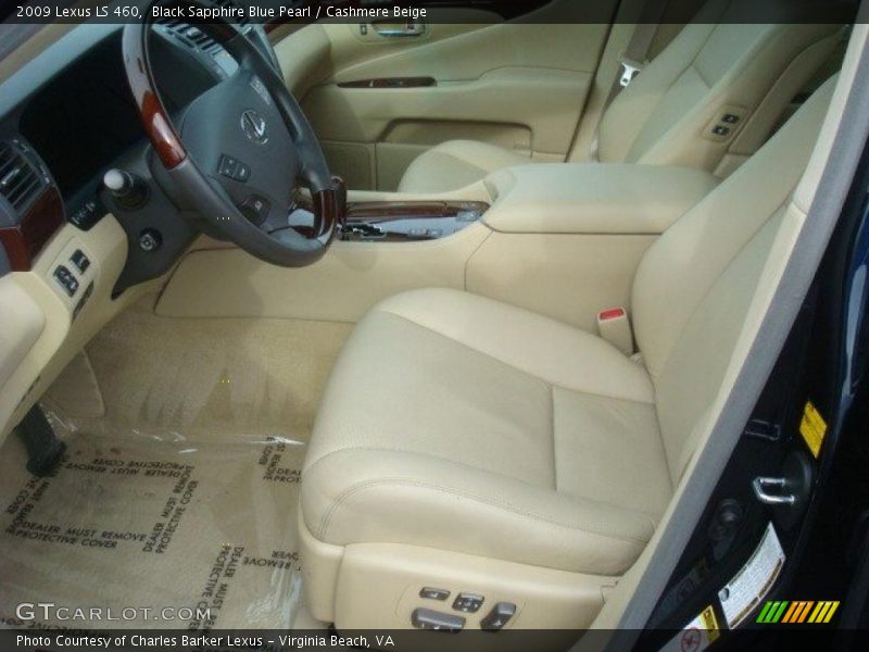 Black Sapphire Blue Pearl / Cashmere Beige 2009 Lexus LS 460