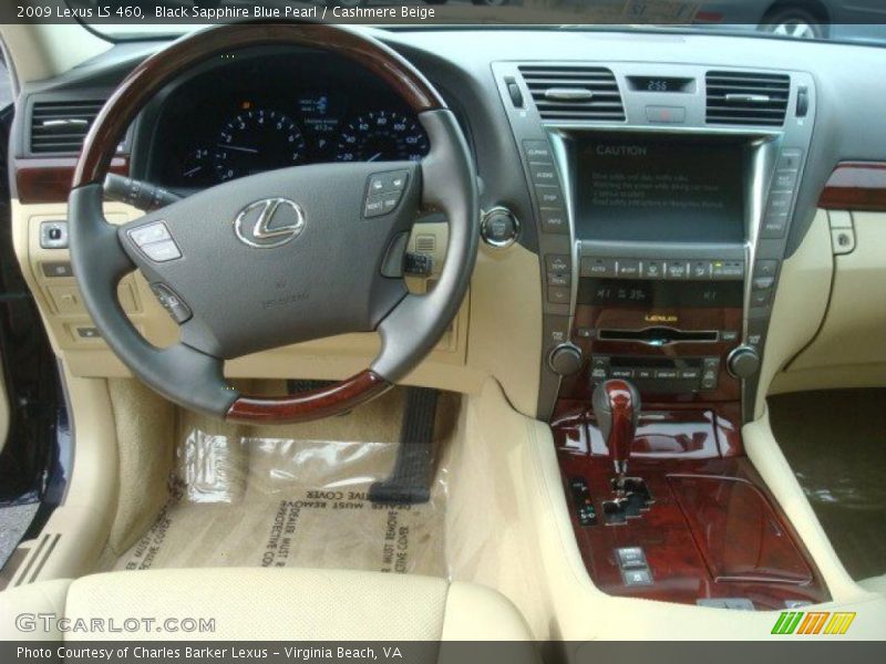 Black Sapphire Blue Pearl / Cashmere Beige 2009 Lexus LS 460
