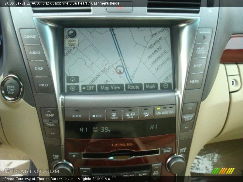 Black Sapphire Blue Pearl / Cashmere Beige 2009 Lexus LS 460