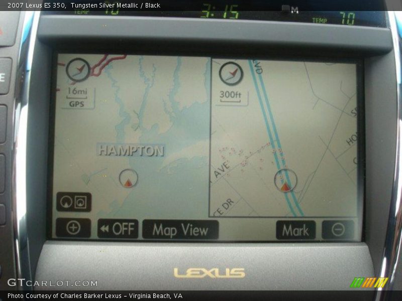 Tungsten Silver Metallic / Black 2007 Lexus ES 350