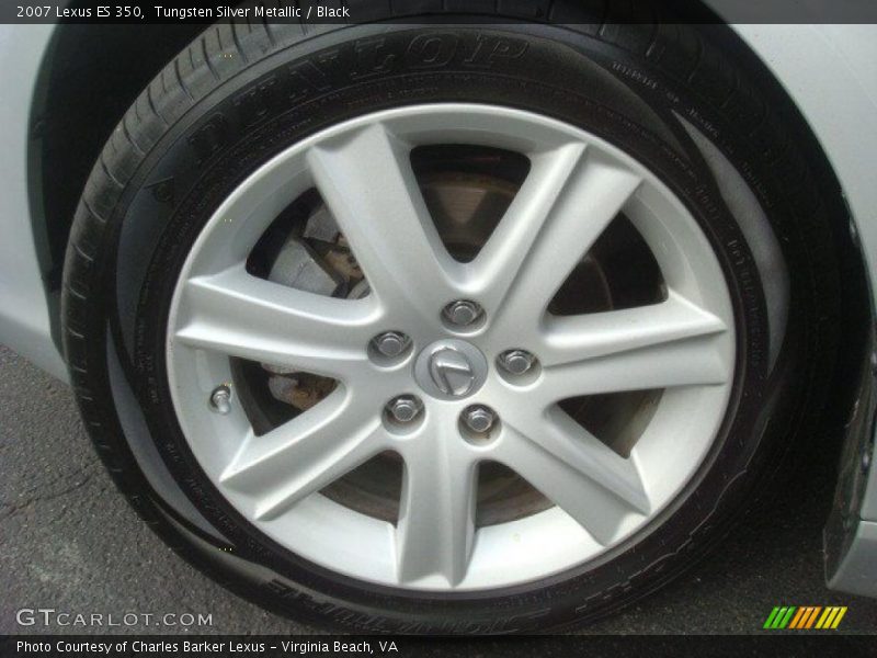 Tungsten Silver Metallic / Black 2007 Lexus ES 350