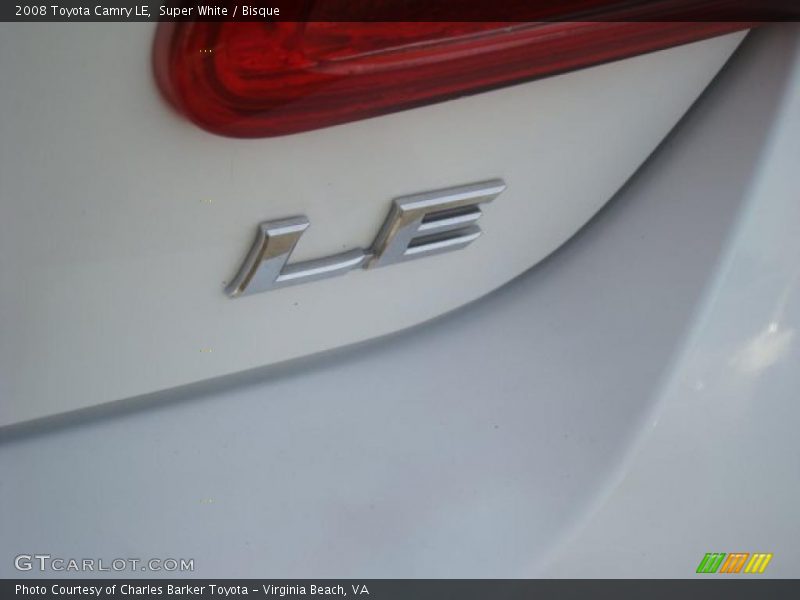 Super White / Bisque 2008 Toyota Camry LE