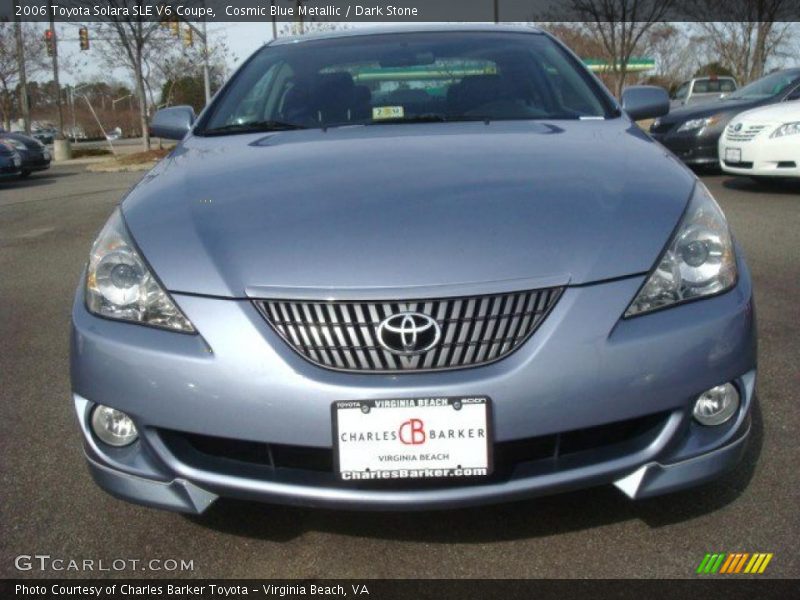 Cosmic Blue Metallic / Dark Stone 2006 Toyota Solara SLE V6 Coupe
