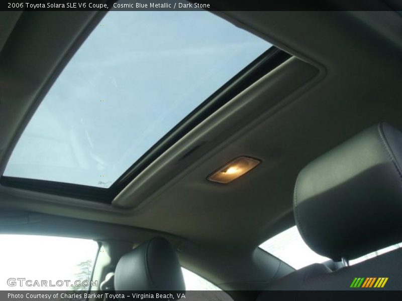 Cosmic Blue Metallic / Dark Stone 2006 Toyota Solara SLE V6 Coupe