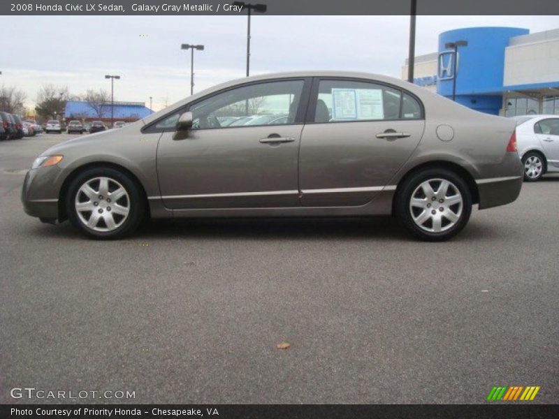 Galaxy Gray Metallic / Gray 2008 Honda Civic LX Sedan