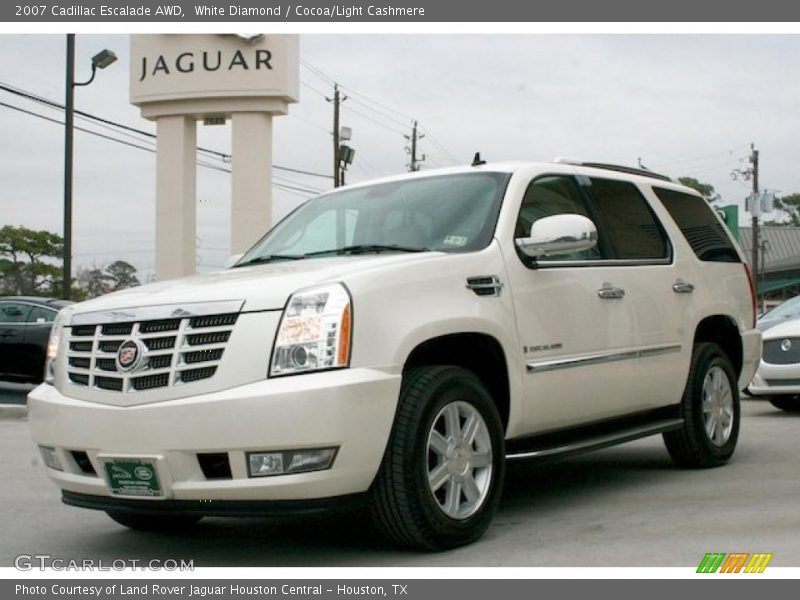 White Diamond / Cocoa/Light Cashmere 2007 Cadillac Escalade AWD