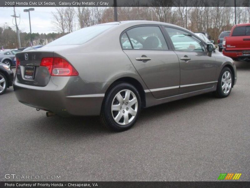 Galaxy Gray Metallic / Gray 2008 Honda Civic LX Sedan