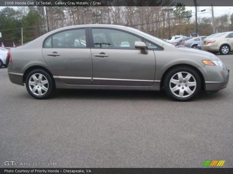 Galaxy Gray Metallic / Gray 2008 Honda Civic LX Sedan