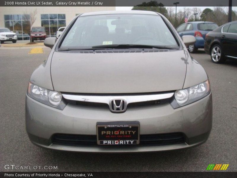 Galaxy Gray Metallic / Gray 2008 Honda Civic LX Sedan