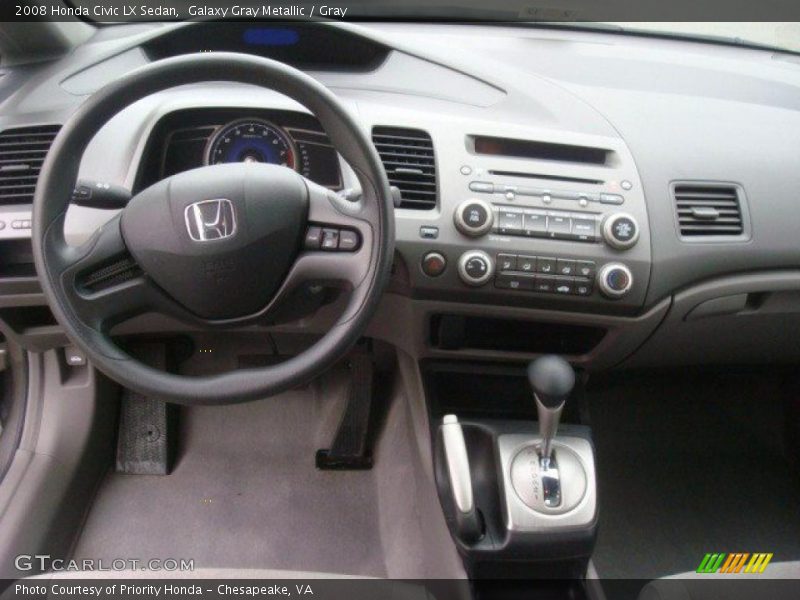 Galaxy Gray Metallic / Gray 2008 Honda Civic LX Sedan