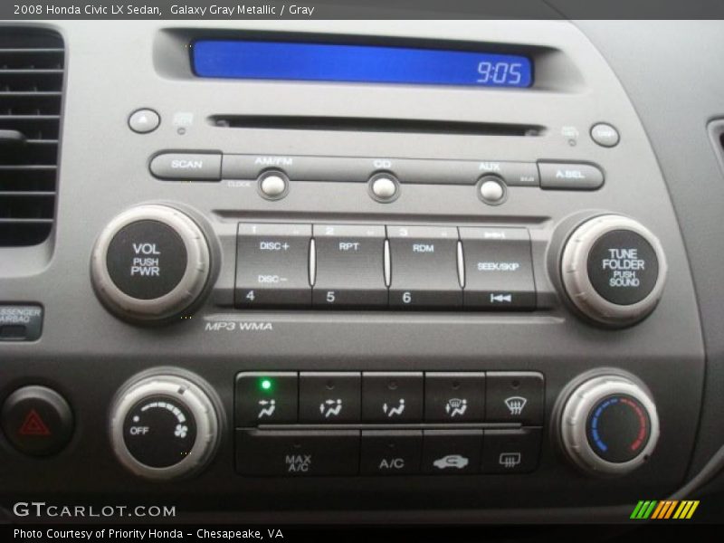 Galaxy Gray Metallic / Gray 2008 Honda Civic LX Sedan