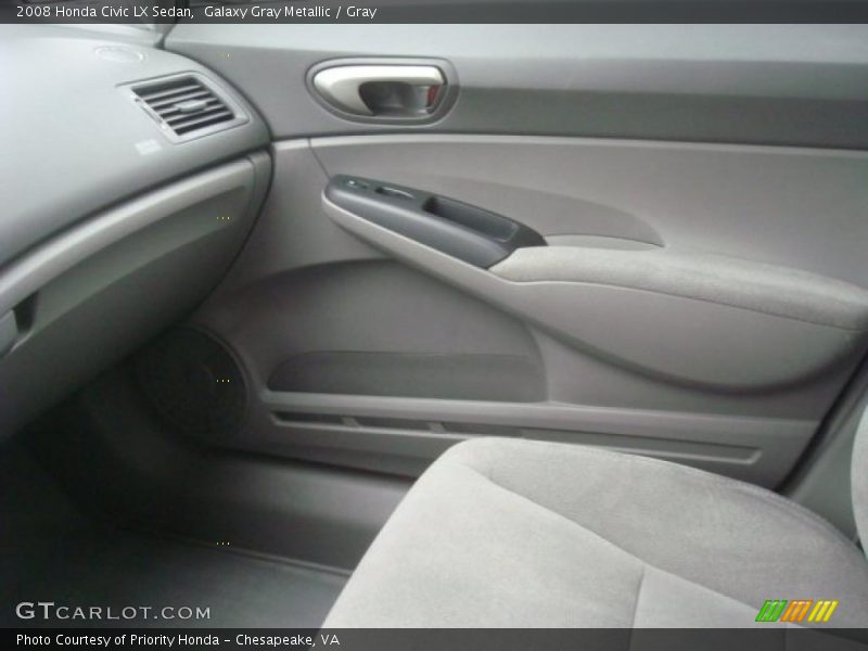 Galaxy Gray Metallic / Gray 2008 Honda Civic LX Sedan