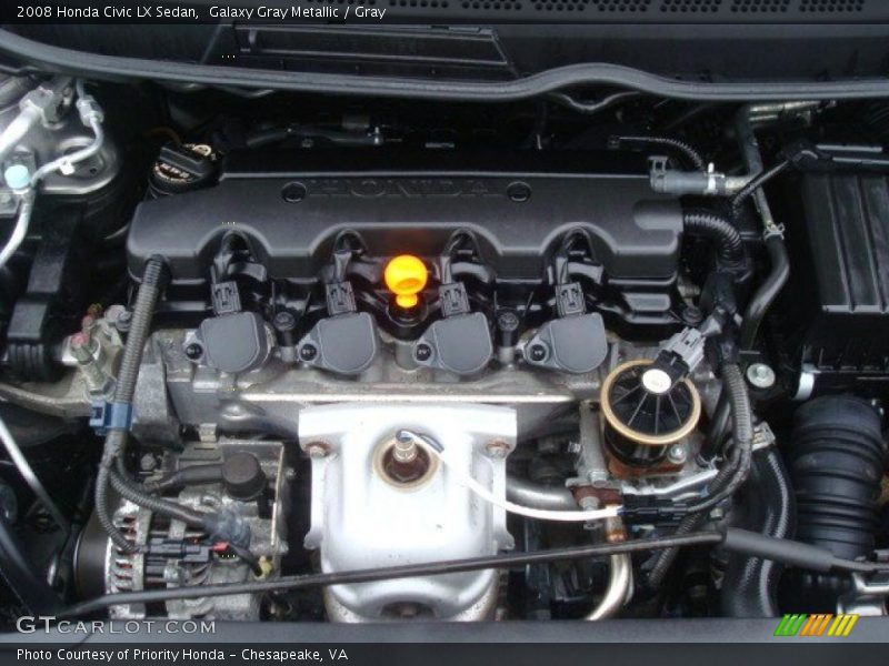 Galaxy Gray Metallic / Gray 2008 Honda Civic LX Sedan