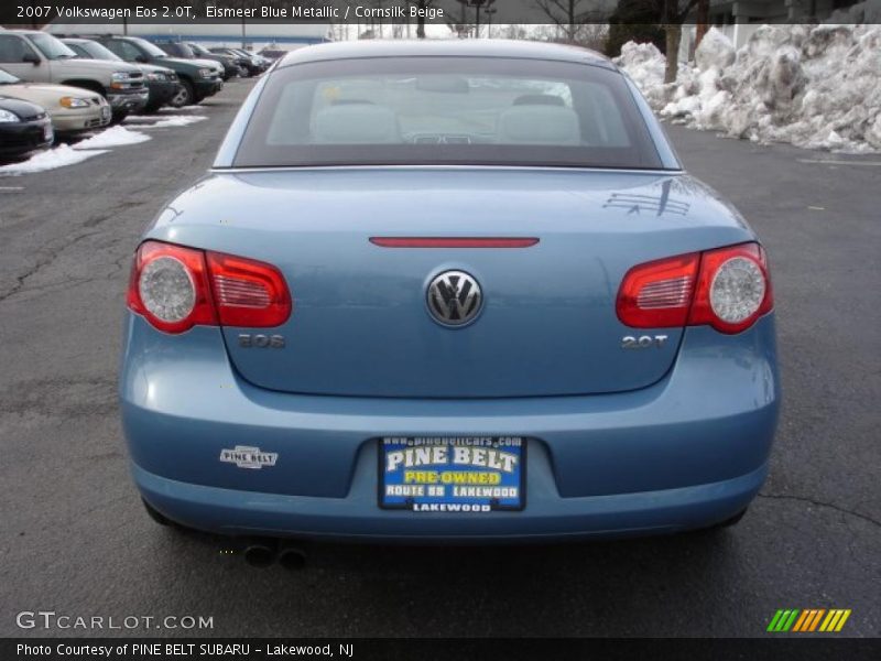 Eismeer Blue Metallic / Cornsilk Beige 2007 Volkswagen Eos 2.0T