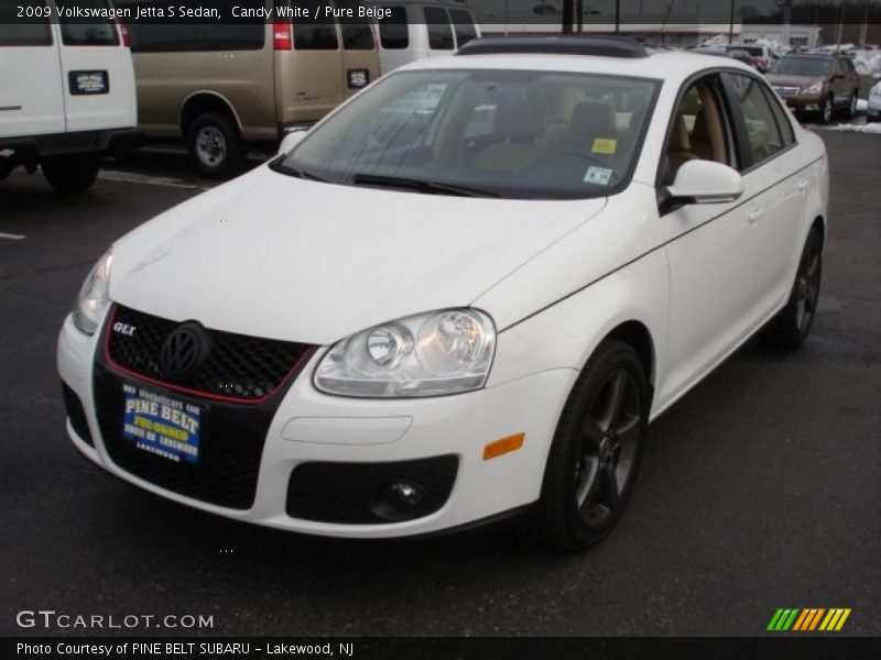 Candy White / Pure Beige 2009 Volkswagen Jetta S Sedan