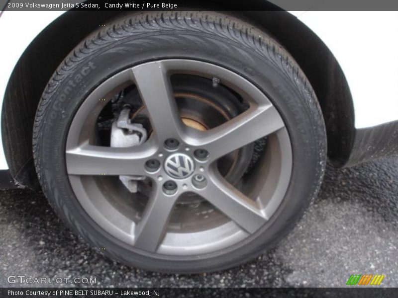 Candy White / Pure Beige 2009 Volkswagen Jetta S Sedan