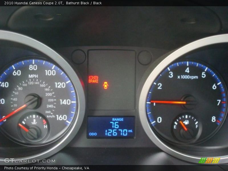  2010 Genesis Coupe 2.0T 2.0T Gauges