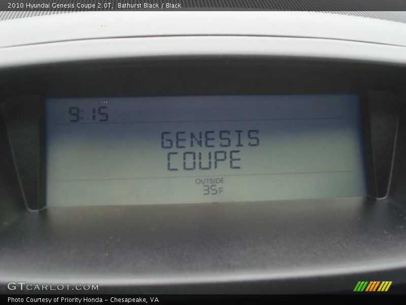 Bathurst Black / Black 2010 Hyundai Genesis Coupe 2.0T