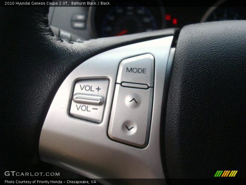 Controls of 2010 Genesis Coupe 2.0T