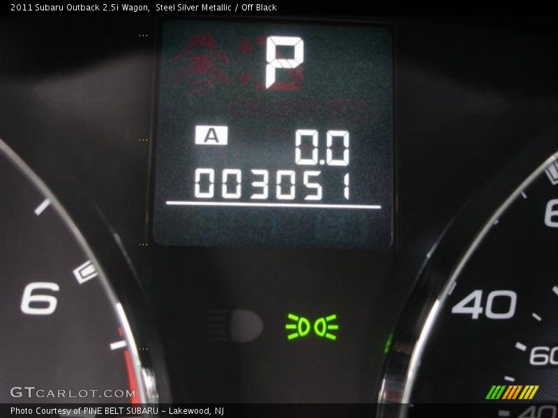 Steel Silver Metallic / Off Black 2011 Subaru Outback 2.5i Wagon