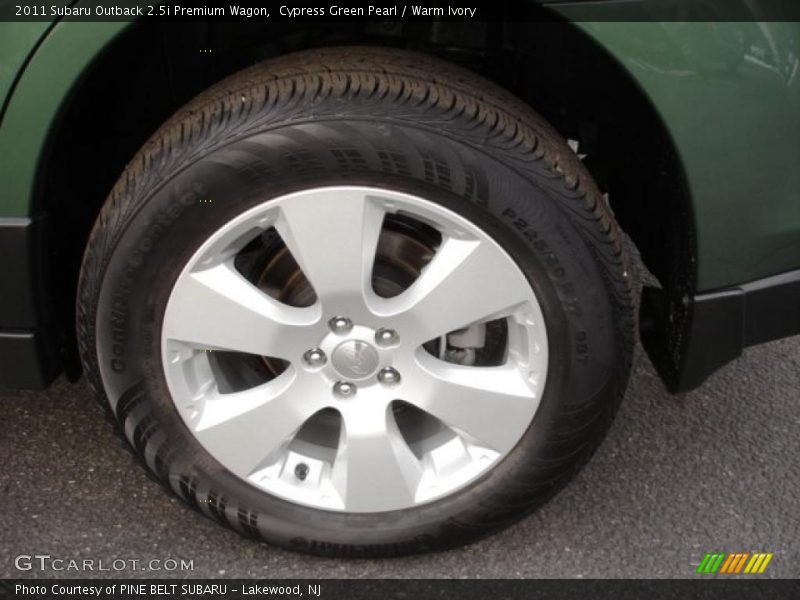Cypress Green Pearl / Warm Ivory 2011 Subaru Outback 2.5i Premium Wagon