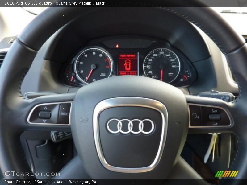 Quartz Grey Metallic / Black 2010 Audi Q5 3.2 quattro