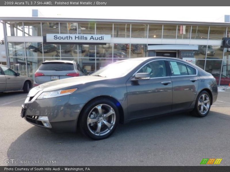 Polished Metal Metallic / Ebony 2009 Acura TL 3.7 SH-AWD