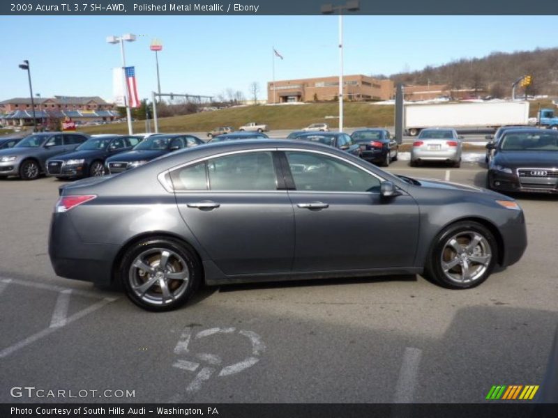 Polished Metal Metallic / Ebony 2009 Acura TL 3.7 SH-AWD