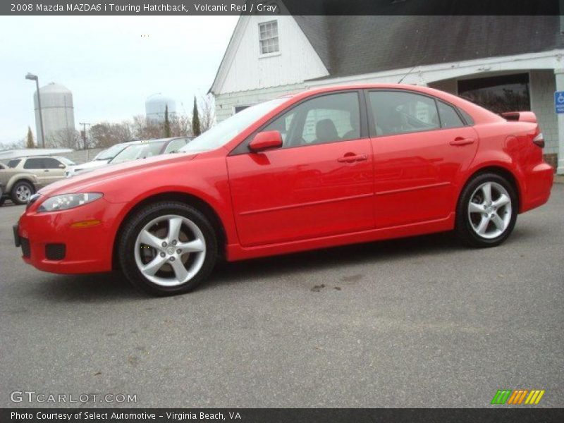 Volcanic Red / Gray 2008 Mazda MAZDA6 i Touring Hatchback