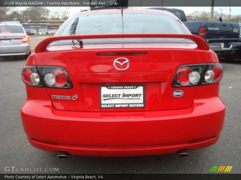 Volcanic Red / Gray 2008 Mazda MAZDA6 i Touring Hatchback