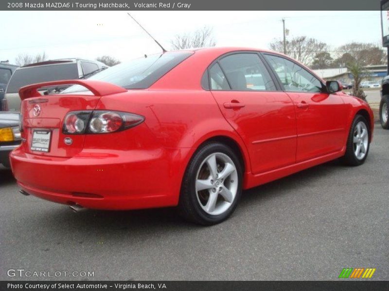 Volcanic Red / Gray 2008 Mazda MAZDA6 i Touring Hatchback