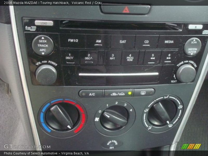 Volcanic Red / Gray 2008 Mazda MAZDA6 i Touring Hatchback