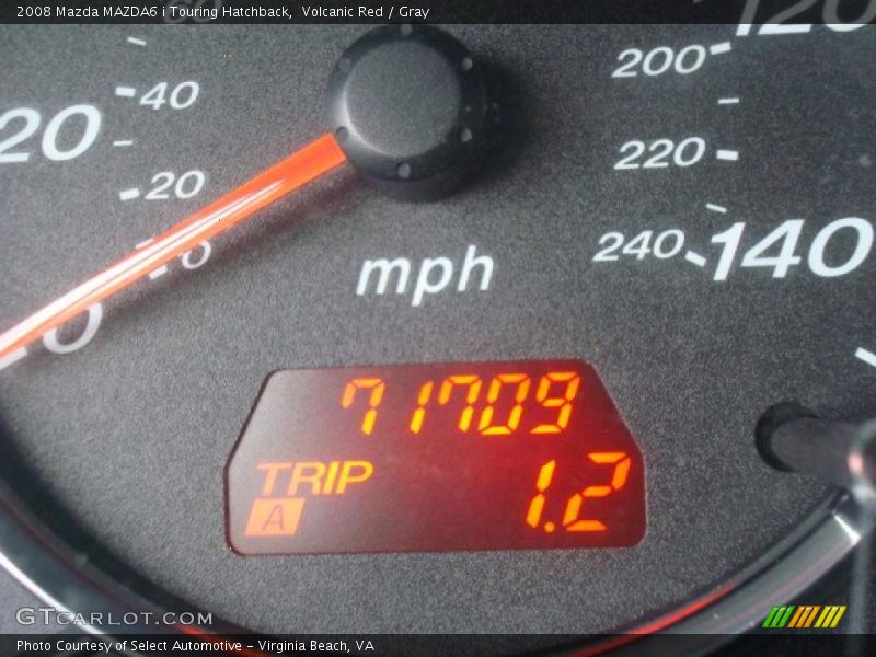 Volcanic Red / Gray 2008 Mazda MAZDA6 i Touring Hatchback