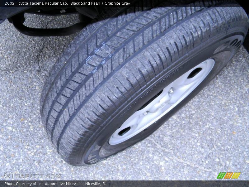 Black Sand Pearl / Graphite Gray 2009 Toyota Tacoma Regular Cab