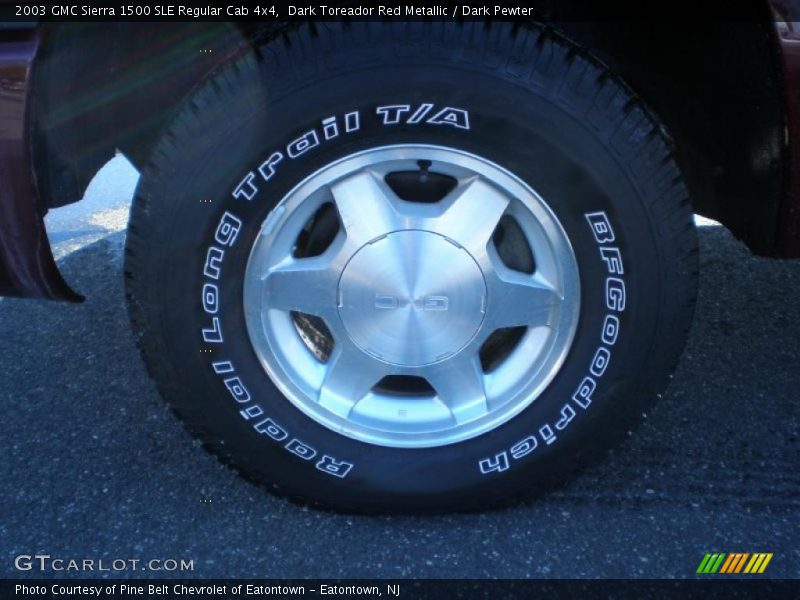 Dark Toreador Red Metallic / Dark Pewter 2003 GMC Sierra 1500 SLE Regular Cab 4x4